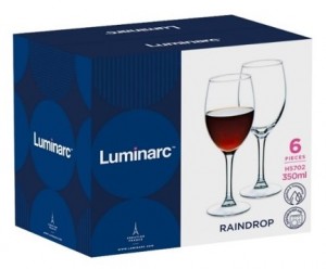 Набор бокалов для вина Luminarc Raindrop / 6х350 мл.