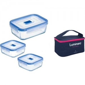 Набір контейнерів LUMINARC PURE BOX ACTIVE /4 предмети